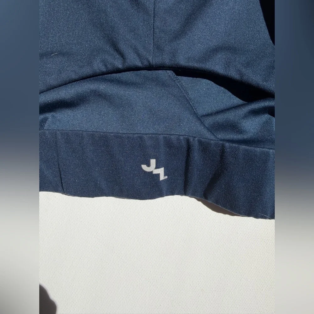 JoyLab Navy V Neck Sports Bra Medium Support Workout Yoga Activewear size M